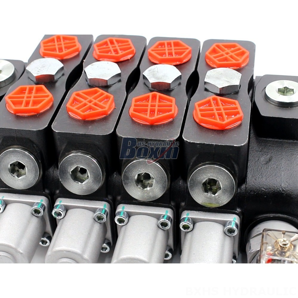SD8-Electric unloading valve Manual 4 Spool Sectional Directional Valve | Wholesale detail image